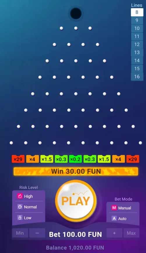 Origen, definición y funcionamiento del juego Plinko